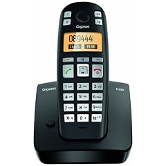 Gigaset E300 Schnurlostelefon ( beleuchtetes Display, gro�es Schrift, Freisprechfunktion) schwarz