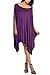 Love Melrose Womens Asymmetrical Oversized Caftan Poncho Tunic Top