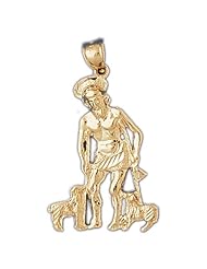 CleverEves 14k Gold Pendant ReligiousSt. Lazarus 6 - Gram(s)