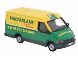Review Corgi CC07804 / Diecast Model Ford Transit (MacFarlane Transport) in Green and Yellow (1:43 scale)