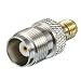 uxcell SMA Female Jack to TNC Female Jack F/F Straight Adapter Cable Connector Silver Tone