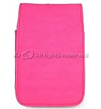 High Quality and Protection Magenta Nylon Vertical Pouch MP3 Player Carrying Case with Velcro and Carabiner for Apple iPod Touch iTouch II 2nd Generation + Lanyard