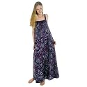 Batik Ladies Dress - Blue Crinkle - Large
