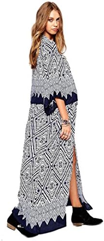 OVERMAL Women Chiffon Shawl Kimono Cardigan Tops Cover up Blouse (L)