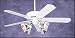 Apollo 5 Blade Ceiling Fan Appliance White Finish