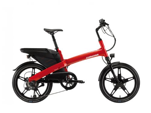Winora E Bike town:exp evo2 20 Zoll 9-G rot-schwarz