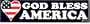 GOD BLESS AMERICA decal bumper sticker
