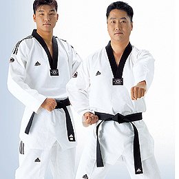 Adidas Grand Master Taekwondo Dobok Uniform w/ 3 Stripes