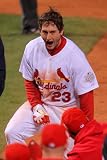 2011 World Series Game 6 - Texas Rangers v St Louis Cardinals, St Louis, MO - Oct. 27: David Freese Photographic Poster Print by Doug Pensinger, 8x12