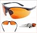 Bifocal Blue Blocker Sunglasses 2.50 Half Frame Polycarbonate Safety Z87.1 High Definition (Hd) Lens with Black Frame - Free Microfiber Cleaning Case By Bikershades