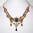 Golden Brown Necklace and Earrings