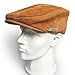 LETHMIK Classic Newsboy Flat Hat Genuine Leather Cabbie Hat Ivy Cap Driving
