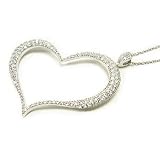 【CanCam4月号掲載ブランド！】jestic heart ジェスティック ハート 【10月の誕生花】 ソリダスター ビッグオープンハートシェイプペンダント P2295の画像