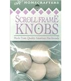 Hardwood Scroll Frame Knobs-Set Of 4