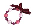 Bracelet - B186 - Crystalline Beads - Stretch ~ Berry Mix