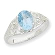Sterling Silver Blue Topaz Ring