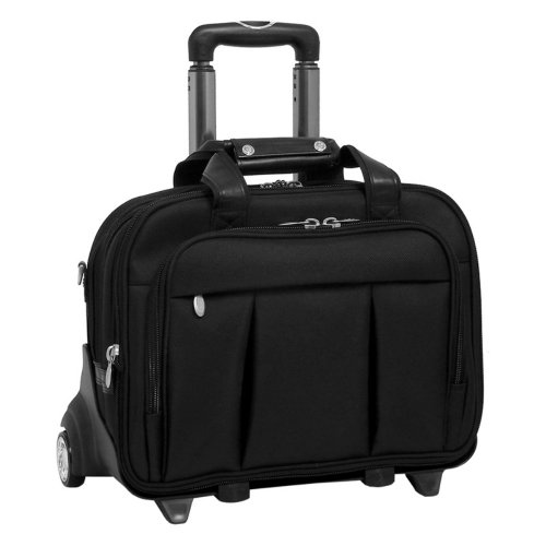 McKleinUSA Damen 70715 R Series Nylon Detachable-Wheeled Laptop Case (Black)
