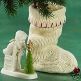 Department 56 Snowbabies All I Want for Christmas Stocking & Porcelain Figure