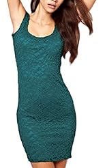 Sexy Backless Lace Cocktail Sleeveless Party Dress 