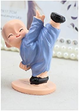 DGBM Birthday Gifts Lovely Comedy Performance Kung Fu Kids Figurines Room Decoration Ornaments(Type D)