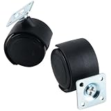 Dual Wheel Caster With Plate, 2