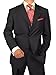 Gino Valentino Men's 3 Button Jacket Flat Front Pants 2 Piece Suit