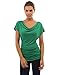 PattyBoutik Women's Cowl Neck Short Sleeve Top