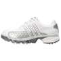adidas Women's Powerband Golf Shoe (White/Silver/White) - White/Silver/White 6.5 M