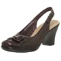Clarks Women's Lime Slingback Wedge,Dark Brown,5 M