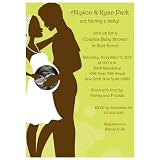 Happily Expecting Couple Sonogram Baby Shower Invitations - Set of 20