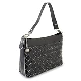 Helen Welsh Small Woven Hobo in Black