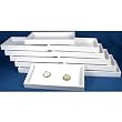 12 Black Plastic Jewelry Display Trays Storage Containers Units