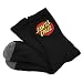SANTA CRUZ Classic Dot Crew Socks Black (2 Pair Pack)