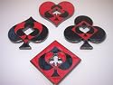 Set of 4 Poker Weights (Spade, Heart, Club, Diamond)