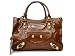 Medium Faux Leather Saddle Bag