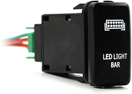 12V Push Rear Lights LED Blue Switch Toyota Prado 150 Land Cruiser 200 RAV4 White