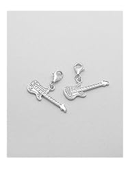 Music CZ Charm In 92.5 Sterling Silver