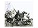 Francisco de Coronado at the Head of His Expedition Into Mexico Art Giclee Poster Print by Graham Coton, 24x18