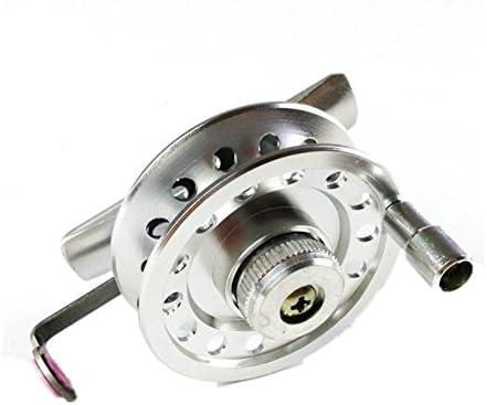 Diecast Aluminum Fly Reel, Silver, Bearing Number 2 B B