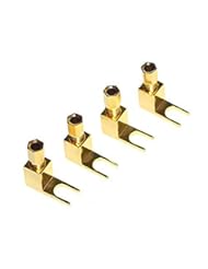 Speakers: [4 Pack] 4 pcs total Hi-end Banana to Spade Adapter Plug / Speaker Cable Connector 4 PCS [Wy-yp01 / Spade De L] - WYVERN AUDIO