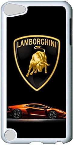 iPod Touch 5 Case, For iPod Touch 5, Custom Lamborghini Red Logo Shockproof Hard Case Protective Bumper Cover for Apple iPod touch 5 5th Generation