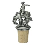 Kitchen & Housewares : Rodeo Cowboy Pewter Wine Bottle Stopper