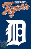 AFDET Tigers 44x28 Applique Banner - Model AFDET MLB Banner Pennant Flag