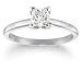 10k White Gold Princess Cut Solitaire Diamond Engagement Ring (3/4 ct, J-K Color, I2-I3 Clarity)