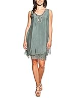 Laura Moretti Vestido Seda (Oliva)