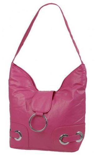 EyeCatchBags – Provence Faux Leather Shoulder Bag Handbag Pink