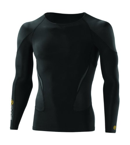 SKINS Herren Kompressionstop G400 Long Sleeve/CL, black, XXL, B45001065XXL Preisvergleich