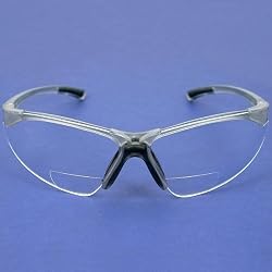 Radians Reading Bifocal Clear C2 Safety Glasses +2.5