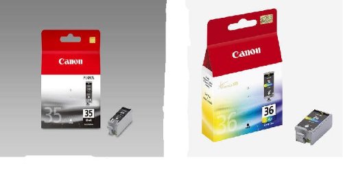 2 Original PGI-35 black/ 1xOriginal CLI-36 Druckerpatronen für Canon Pixma IP100, Pixma Mini 360 incl. 10 Blatt Fotopapier von Toner & Tinten Fuchs