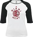 Miami Heat Women's adidas Off-Season 3/4 Sleeve Raglan Tee